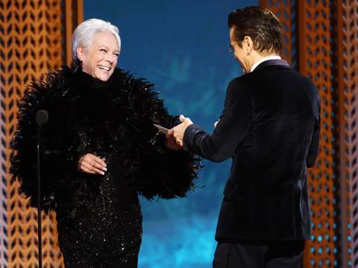 Colin Farrell and Jamie Lee Curtis 