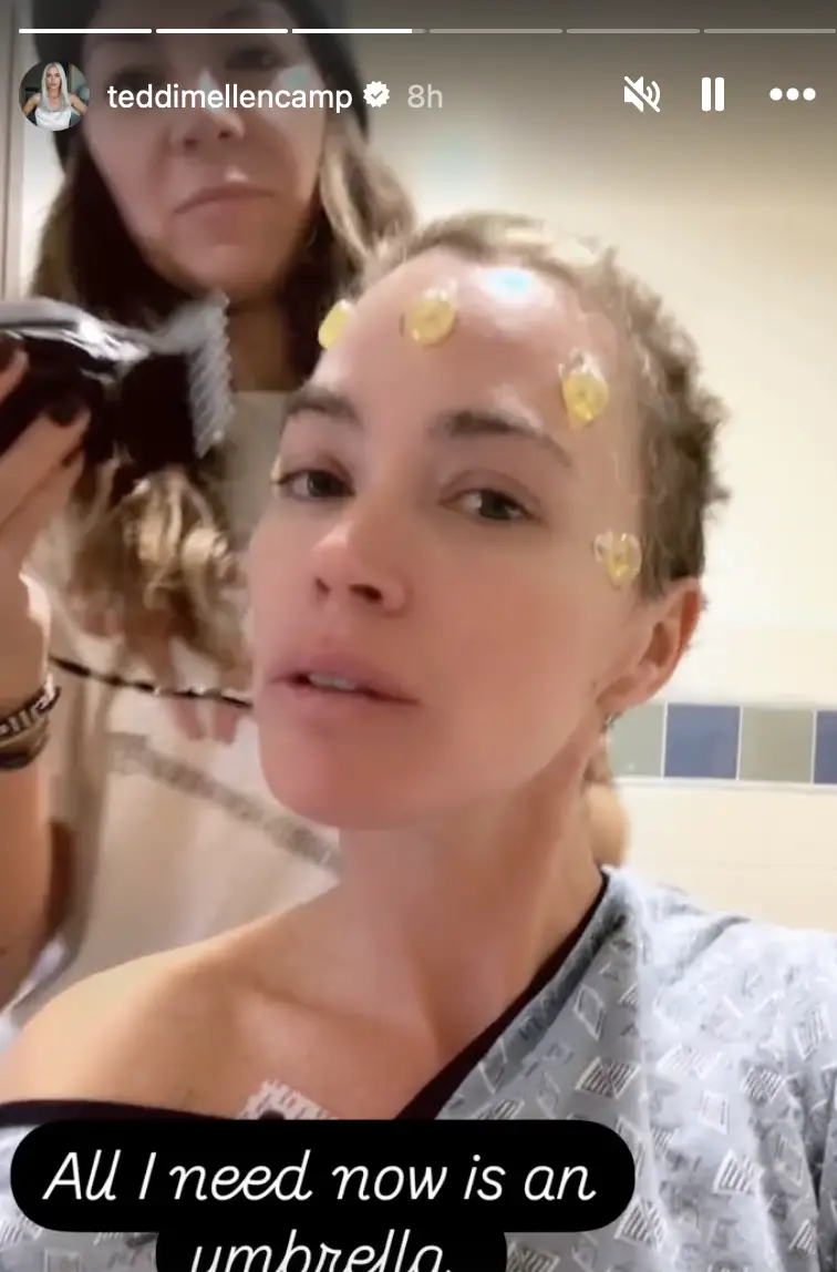 Teddi Mellencamp Shaves Her Head Ahead of Brain Surgery, Surrounded by Support Amid Cancer Battle