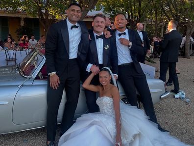 Angus Crichton shares photos from his wedding to partner Chloe