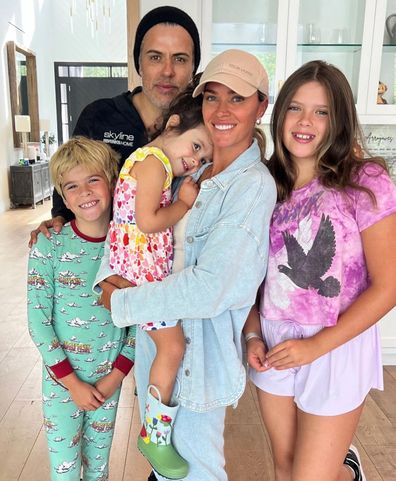 Teddi Mellencamp, Edwin Arroyave, and their children