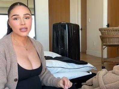 Olivia Culpo former miss universe roasted for contents of her hospital bag ahead of the birth of daughter colette 