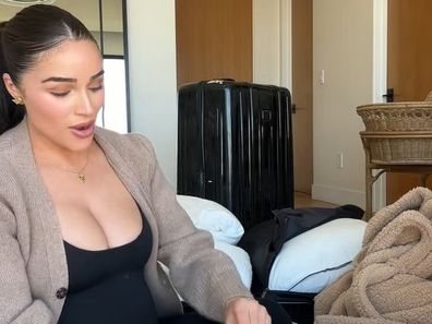 Olivia Culpo former miss universe roasted for contents of her hospital bag ahead of the birth of daughter colette 