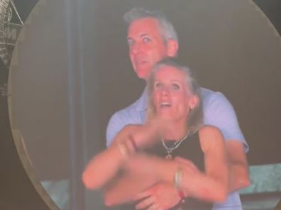 Coldplay Boston concert kiss cam