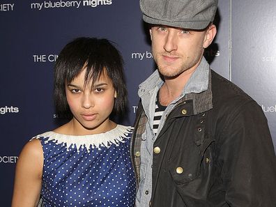 NEW YORK - APRIL 02: Zoe Kravitz and actor Ben Foster attend a screening of "My Blueberry Nights" hosted by The Cinema Society and IWC at The Tribeca Grand Hotel on April 02, 2008 in New York City. (Photo by Stephen Lovekin/Getty Images)