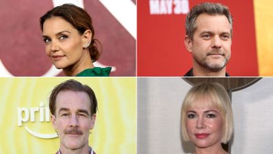 Left to right, clockwise: Katie Holmes, Joshua Jackson, Michelle Willams, and James Van Der Beek are seen here in 2025.