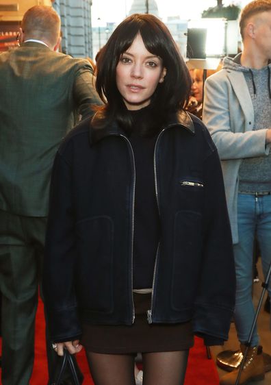 LONDON, ENGLAND - SEPTEMBER 25: Lily Allen attends the press night performance of "Clarkston" at the Trafalgar Theatre on September 25, 2025 in London, England. (Photo by Dave Benett/Getty Images)