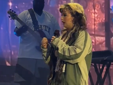 Lola young collapses on stage All Things Go festival New York September 27
