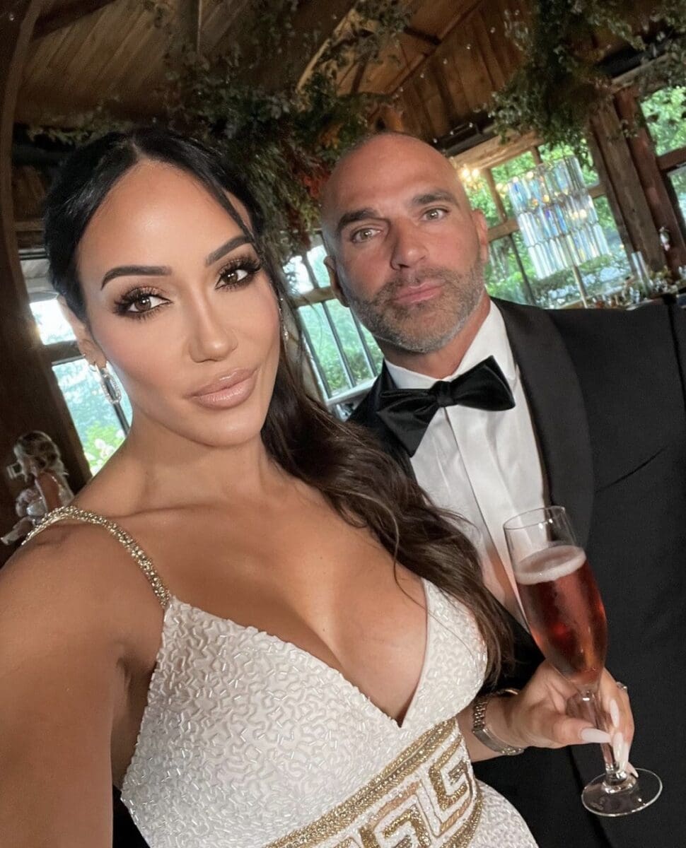 Melissa Gorga Opens Up About Turning Down Reality Shows Including Special Forces Amid RHONJ Hiatus 7 The RHONJ couple pose for a selfie at a Marco family wedding.