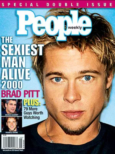 People's Sexiest Man Alive 2000 Brad Pitt