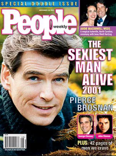 People's Sexiest Man Alive 2001 Pierce Brosnan