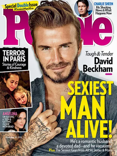 People's Sexiest Man Alive 2015 David Beckham