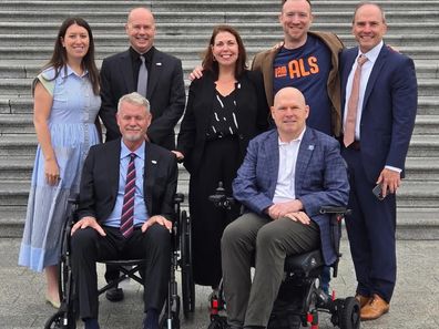Mr. Dane Goes to Washington! We're on Capitol Hill with @realericdane advocating for the crucial reauthorization of ACT for ALS.
