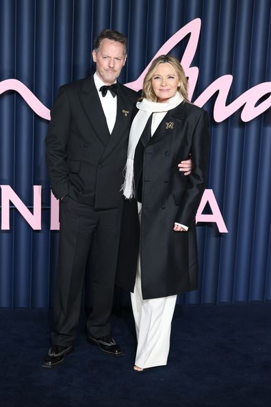 LONDON, ENGLAND - DECEMBER 01: Russell Thomas and Kim Cattrall attend The Fashion Awards 2025 presented by Pandora at the Royal Albert Hall on December 01, 2025 in London, England. (Photo by Stephane Cardinale - Corbis/Corbis via Getty Images)
