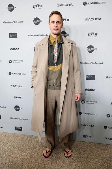 PARK CITY, UTAH - JANUARY 23: Alexander Skarsgård attends "The Moment" Premiere during the 2026 Sundance Film Festival at Eccles Center Theater on January 23, 2026 in Park City, Utah. (Photo by Dia Dipasupil/Getty Images)