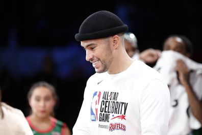 Bad Bunny during the NBA All-Star Celebrity Game presented by Ruffles on Friday, February 14, 2020 at the WinTrust Arena in Chicago, Illinois.