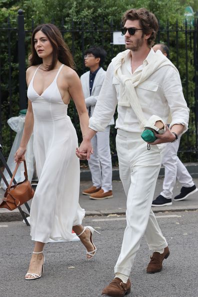 andrew garfield wimbledon hard launch new girlfriend monica barbaro