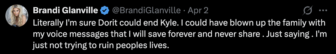 Brandi Glanville Defends Dorit Kemsley, Accuses Kyle Richards of Being a Producer