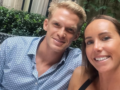 Emma McKeon and her partner, swimmer and singer Cody Simpson.