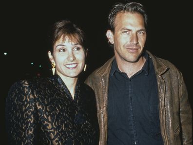Kevin Costner with wife Cindy Silva in around 1990.