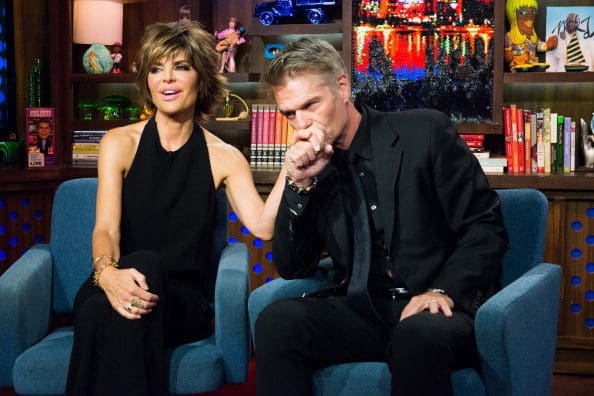 RHOBH couple Lisa Rinna and Harry Hamlin on WWHL.