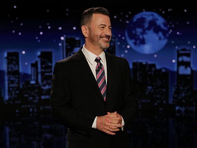 JIMMY KIMMEL LIVE! "Jimmy Kimmel Live!" airs every weeknight at 11:35 p.m. ET and features a diverse lineup of guests that include celebrities, athletes, musical acts, comedians and human interest subjects, along with comedy bits and a house band. The guests for Tuesday, September 23 included Glen Powell ("Chad Powers"), and musical guest Sarah McLachlan. (Disney/Randy Holmes) JIMMY KIMMEL (Photo by Randy Holmes/Disney via Getty Images)