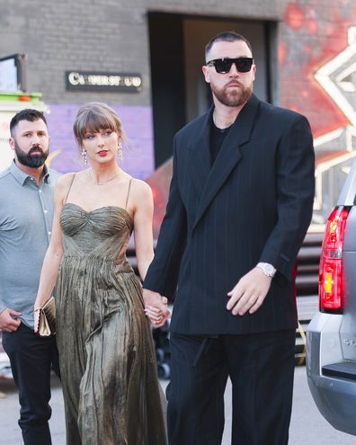 Taylor Swift and Travis Kelce are seen out in Brooklyn on May 16, 2026 in New York City.