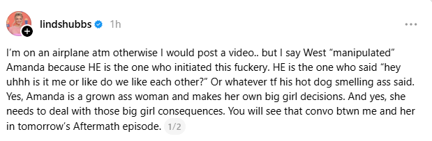 Lindsay Hubbard Claims West Wilson “Manipulated” Amanda Batula Into Romance And Says He “Initiated This F***ery” 8 Lindsay Hubbard Claims West Wilson “Manipulated” Amanda Batula Into Romance And Says He “Initiated This F***ery”